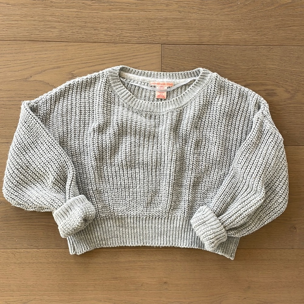 Urban Outfitters Cropper Grey Knit Sweater